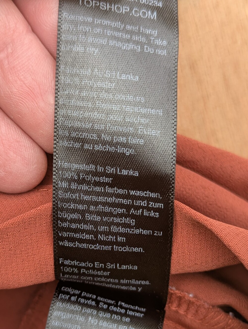 Women's Rust Ruffle Tie-Front Top - Picture 11 of 13